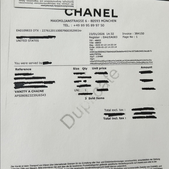 CHANEL (26P) Slim Vanity with Chain Caviar Leather fits Large IPhone - Picture 16 of 16